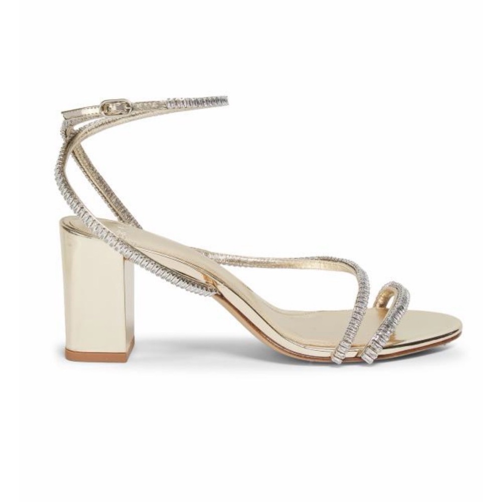 ALEXANDRE BIRMAN
70MM Crystal-Embellished Leather
Block-Heel Sandals